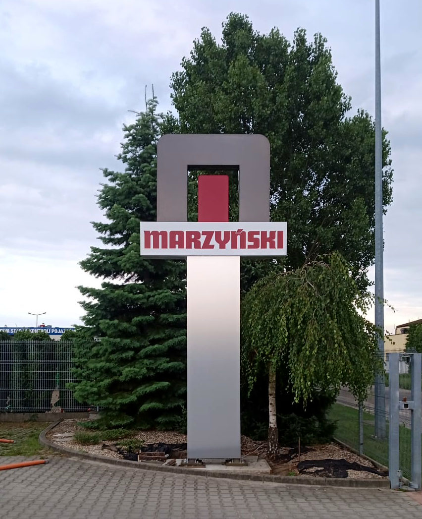 Pylon reklamowy Jarocin – realizacja
