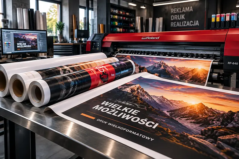 Druk wielkoformatowy Jarocin – produkcja wydruków reklamowych